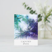 *~* Exotic AP25 Palm Leaf Personalize - Reizen Briefkaart (Staand voorkant)
