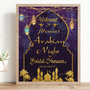 Exotic Arabian Nights Lamp Vrijgezellenfeest Welko Poster