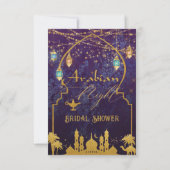 Exotic Arabian Nights Marokkaanse lantaarns RSVP Kaartje (Achterkant)