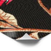 Exotic Asian Birds And Flowers Embroidery Perfect Poster (Hoek)