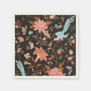 Exotic Asian Birds And Flowers Servet