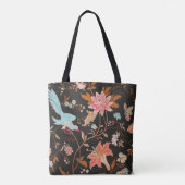 Exotic Asian Birds And Flowers Tote Bag (Achterkant)