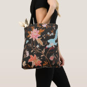 Exotic Asian Birds And Flowers Tote Bag (Dichtbij)