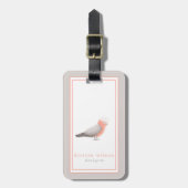 Exotic Australian Galah Bird - Gepersonaliseerd Bagagelabel (Voorkant verticaal)