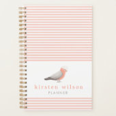 Exotic Australian Galah Bird - Gepersonaliseerd Planner (Voorkant)