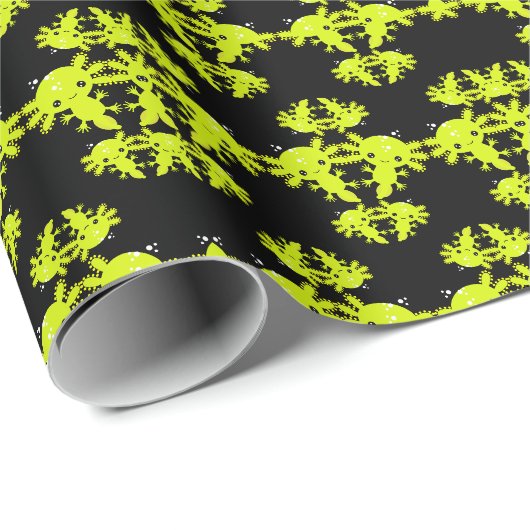 Exotic Axototl Salamander Cadeaupapier (Rol Hoek)
