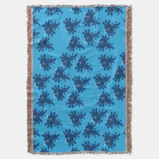 Exotic Axototl Salamander Deken (Voorkant Verticaal)