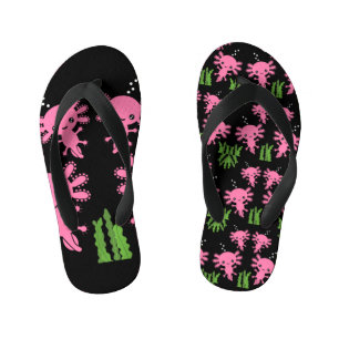Exotic Axototl Salamander Kinder Teenslippers