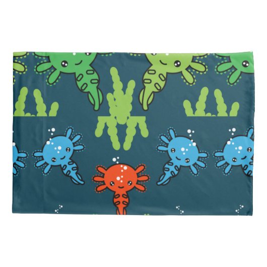 Exotic Axototl Salamander Kussensloop (Achterkant)