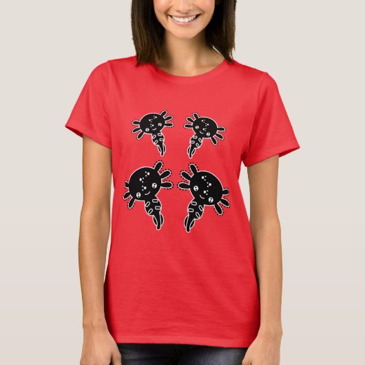 Exotic Axototl Salamander T-shirt (Voorkant)