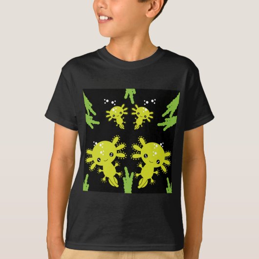 Exotic Axototl Salamander T-shirt (Voorkant)