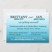 Exotic Beach Jamaican bruiloft krijgt namen in zan Kaart (Achterkant)