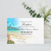 Exotic Beach Reception vraagt me naar namen in zan Kaart (Staand voorkant)