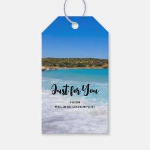 Exotic Beach Tropical Island Paradise Speciaal voo Cadeaulabel