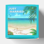 EXOtic Beach VRAAG ME UW NAMEN IN ZAND TE TEKENEN Bedankdoosjes (Bovenkant)