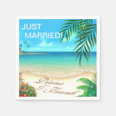 EXOtic Beach VRAAG ME UW NAMEN IN ZAND TE TEKENEN Servetten (Voorkant)
