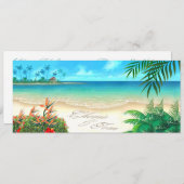 EXOtic Beach VRAAGT ME UW NAMEN IN ZAND TE TEKENEN Kaart (Voorkant / Achterkant)