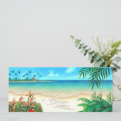 EXOtic Beach VRAAGT ME UW NAMEN IN ZAND TE TEKENEN Kaart (Staand voorkant)