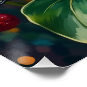 Exotic Bengal Cat Jungle Christmas Playtime Art Perfect Poster (Hoek)