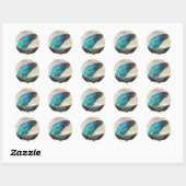 Exotic Betta Fish Closeup Ronde Sticker (Vel)
