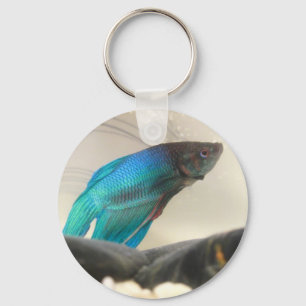 Exotic Betta Fish Closeup Sleutelhanger