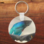 Exotic Betta Fish Closeup Sleutelhanger (Voorkant)