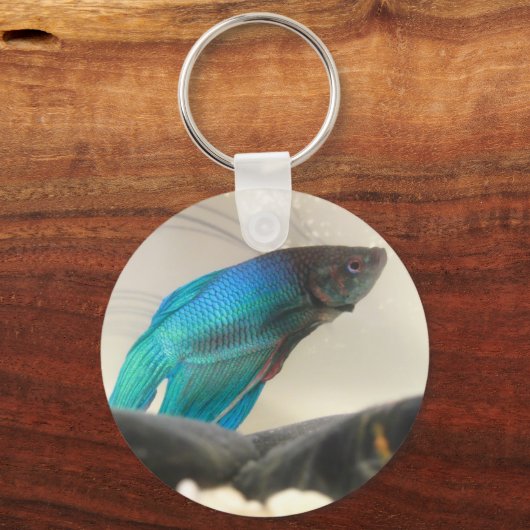 Exotic Betta Fish Closeup Sleutelhanger (Voorkant)