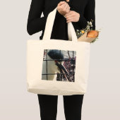 Exotic Bird in het Zoo afbeelding Grote Tote Bag (Voorkant (product))