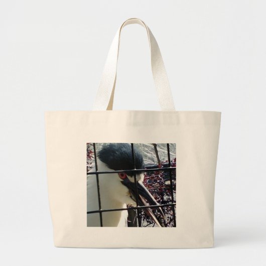 Exotic Bird in het Zoo afbeelding Grote Tote Bag (Voorkant)