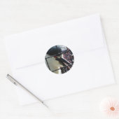 Exotic Bird in het Zoo afbeelding Ronde Sticker (Envelop)