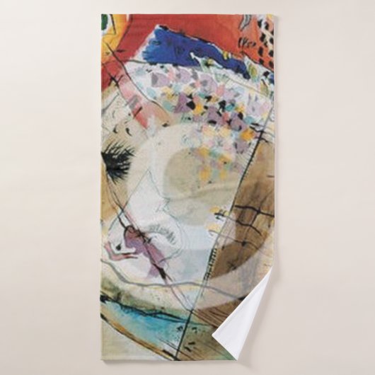 Exotic Birds, 1915, gemaakt door Wassily Kandinsky Badhanddoek (Badhanddoek)