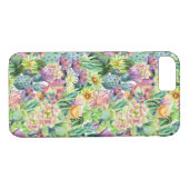 Exotic Blooming Waterverf Cacti Pattern Case-Mate iPhone Case (Achterkant (Horizontaal))