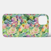 Exotic Blooming Waterverf Cacti Pattern Case-Mate iPhone Case (Achterkant (horizontaal))