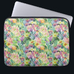 Exotic Blooming Waterverf Cacti Pattern Laptop Sleeve<br><div class="desc">Exotische waterverf-bloeiende cacti met bloemen patroon. | © en ® Bigstock® - Alle rechten voorbehouden.</div>