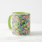 Exotic Blooming Waterverf Cacti Pattern Mok (Voorkant links)