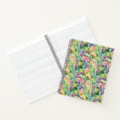 Exotic Blooming Waterverf Cacti Pattern Notitieboek (Binnen)