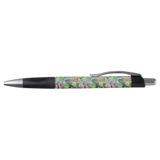 Exotic Blooming Waterverf Cacti Pattern Pen (Bovenkant)