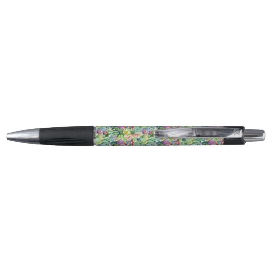 Exotic Blooming Waterverf Cacti Pattern Pen (Achterkant)
