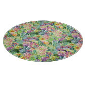 Exotic Blooming Waterverf Cacti Pattern Snijplank (Hoek)