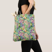 Exotic Blooming Waterverf Cacti Pattern Tote Bag (Dichtbij)