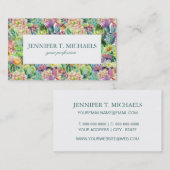 Exotic Blooming Waterverf Cacti Pattern Visitekaartje (Voorkant / Achterkant)