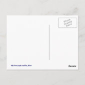 Exotic blue butterfly 2 briefkaart (Achterkant)