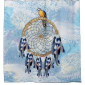 Exotic Blue Dream Catcher Badkamer Douchegordijn (Voorkant)
