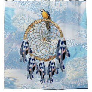 Exotic Blue Dream Catcher Badkamer Douchegordijn