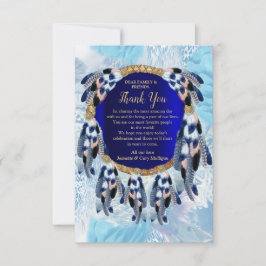 Exotic Blue Dream Catcher Bedankt voor je kaart