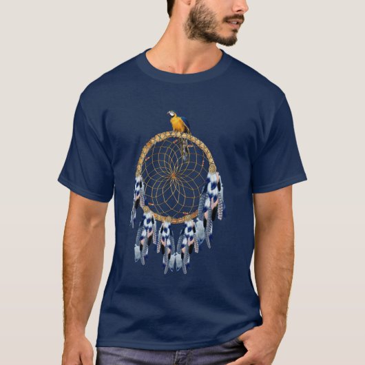 Exotic Blue Dream Catcher Best man gift T-shirt (Voorkant)