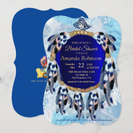 Exotic Blue Dream Catcher Bridal Shower Kaart