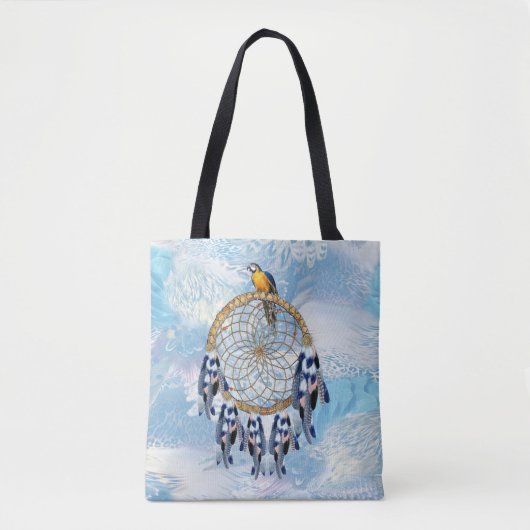 Exotic Blue Dream Catcher Bridesmaid gift Tote Bag (Voorkant)