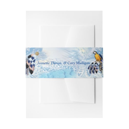 Exotic Blue Dream Catcher briefpapier Uitnodigingen Wikkel (Voorkant Voorbeeld)