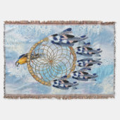 Exotic Blue Dream Catcher Home decor Deken (Voorkant)